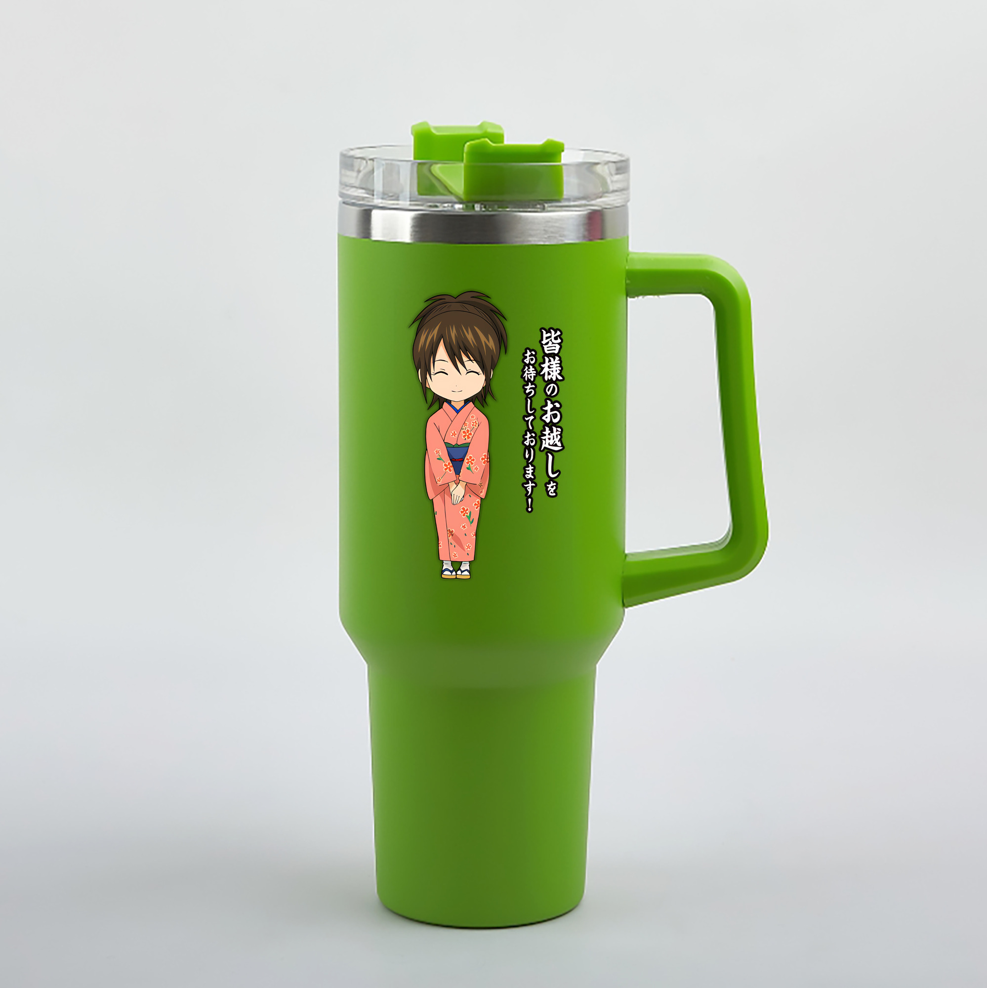 （画像用） ぎんたま 坂田銀時（さかたぎんとき） 神楽 志村新八（しむら しんぱち） GINTAMA Sakata Gintoki Kagura Shimura Shinpachi 1200mL車用タンブラー（カラープリント）